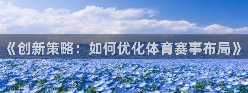 《创新策略：如何优化体育赛事布局》
