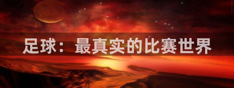 足球：最真实的比赛世界